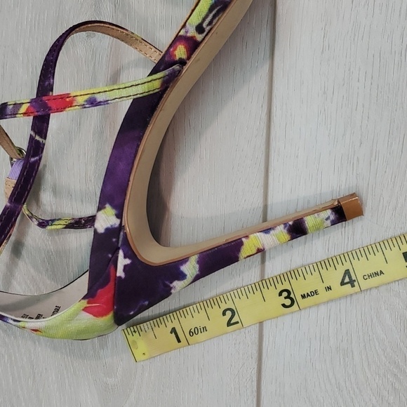 Steve Madden Women Feliz Watercolor Tie Dye Stilet Ankle Strap Heels Shoes sz 7M - Picture 12 of 12